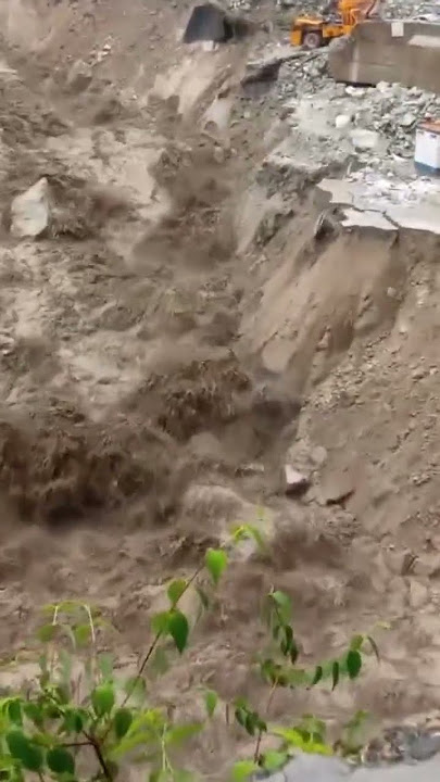 Malana Coper Dam. Stay away from rivers during monsoon.#alert #besafe #himachalwheather