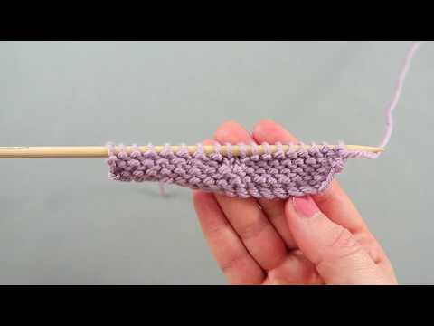 How to knit vertical stripes