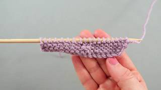 How to knit vertical stripes