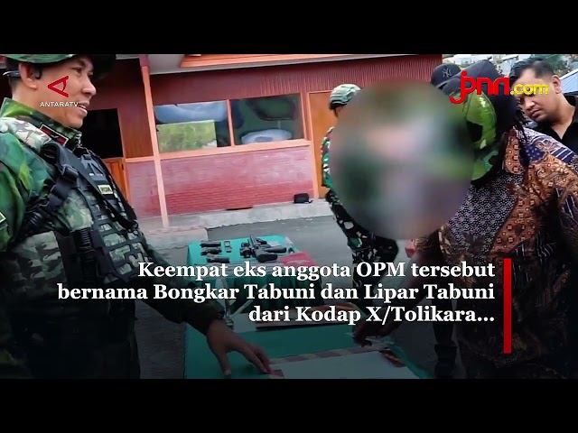 4 Anggota OPM Serahkan Senjata, Kembali ke NKRI - JPNN.com