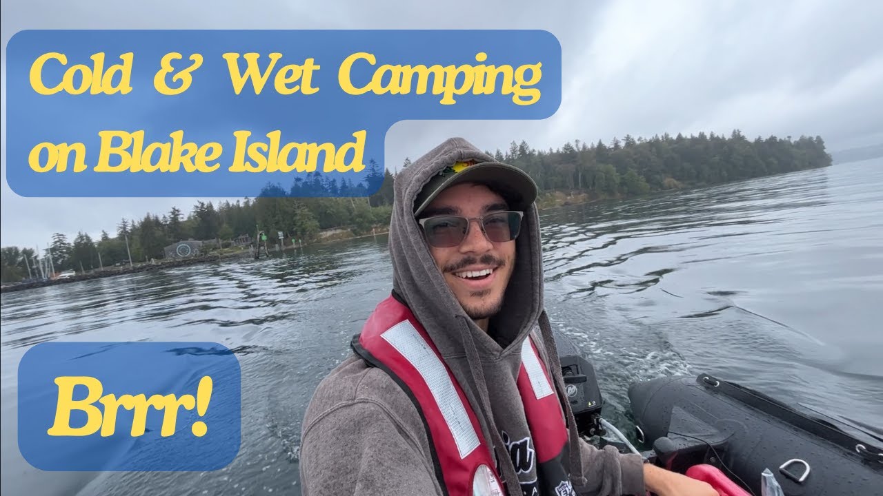Cold & Rainy Camping on Blake Island!