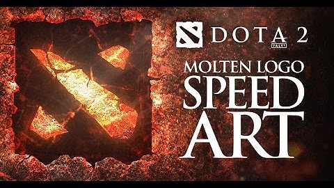DOTA 2 Molten Logo Speed Art | By GDB