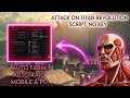 Attack on Titan Revolution— NO KEY | AUTO FARM | AUTO RAID | AUTO REFIL & RELOAD (PC/MOBILE)