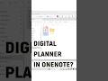 Import Digital Planner into OneNote? #digitalplanner #plannertips #tablet
