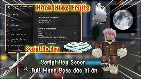 cách hack Blox Fruits Script Hop sever Full Moon,đảo bí ẩn,boss...