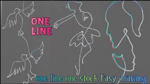 Art challenge one line single stroke drawing