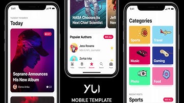 Yui - News & Magazine Mobile Template | Themeforest Website Templates and Themes