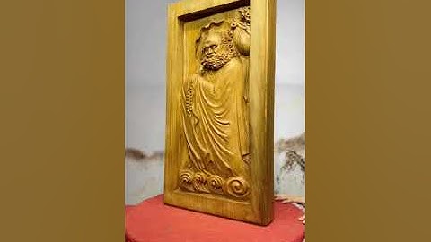 Tượng Gỗ Đạt Ma: Tranh Đạt Ma Gỗ Ngọc Am Hà Giang | Đồ Gỗ Mạnh Sơn #shorts