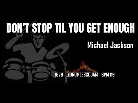 Michael Jackson - Don’t Stop Til You Get Enough (Drumless Track) | Drum Practice 119 BPM