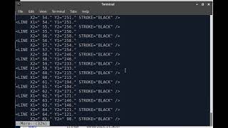 FORTRAN 77 Program to Draw a  Sinewave with 3rd Harmonic as SVG.