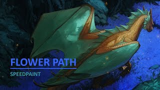 | SPEEDPAINT | Flower Path - commission