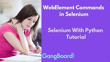 WebElement Commands in Selenium | Selenium With Python Tutorial For Beginners