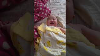 Baby Is So Happy After Just Having A Bath