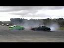 FC3S RX7 vs 180SX Donut Battle