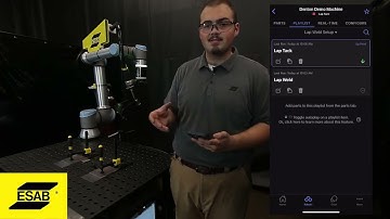 How to Set a Tack and Create a Playlist on the ESAB Cobot