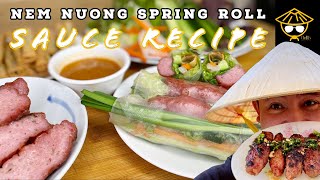Brodard's Grilled Pork Loaf Spring Roll Recipe | Bi Quyet Sot Cham Nem Nuong
