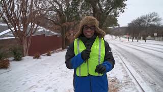 Weather update: Icy roads in Denton County, Texas