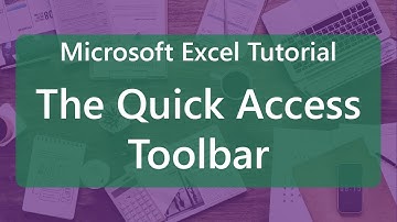 Microsoft Excel Tutorial: Quick Access Toolbar