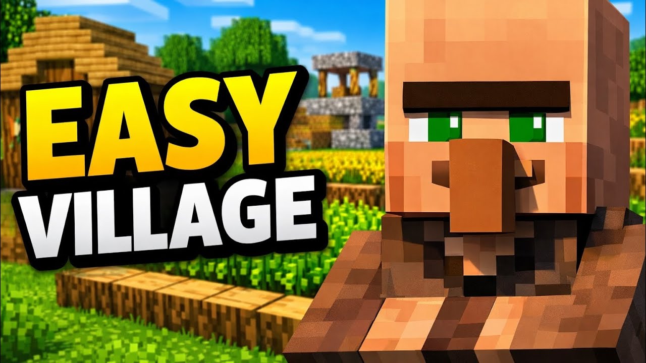 How to Create a Village in Minecraft – Easy Method🏠 - YouTube