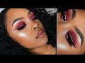 Cranberry Smokey Eye + Glitter Liner | Holiday Glam | Makeup Tutorial