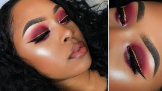 Cranberry Smokey Eye + Glitter Liner | Holiday Glam | Makeup Tutorial