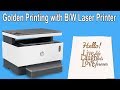 How to print Golden with Any Laser Printer at home - using Iron | Aplicación de Foil sobre papel.