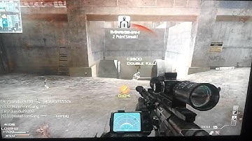 COD mw3 double quick scope AS50 PS3 WATERFRONTGANG