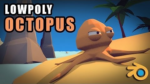 Blender Tutorial - Modeling a Low Poly Cartoon Octopus