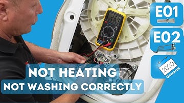 Not Heating Error code E01 & E02 Beko Made Washing Machines Heating Element System fault or NTC