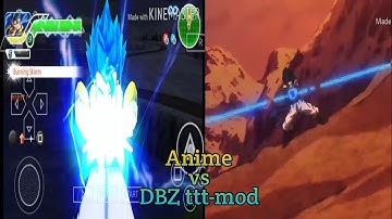Gogeta Blue VS Broly Part-1 Anime vs DBZ TTT-MOD