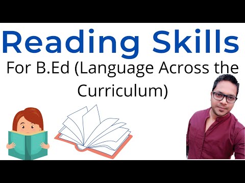 Reading Skills B.Ed Notes |Language Across the Curriculum| By Anil Kashyap
