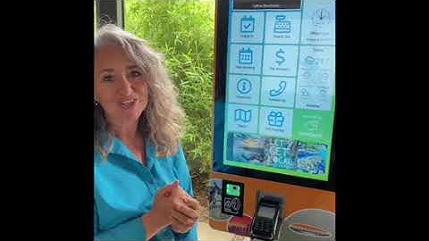 Self serve check in kiosk