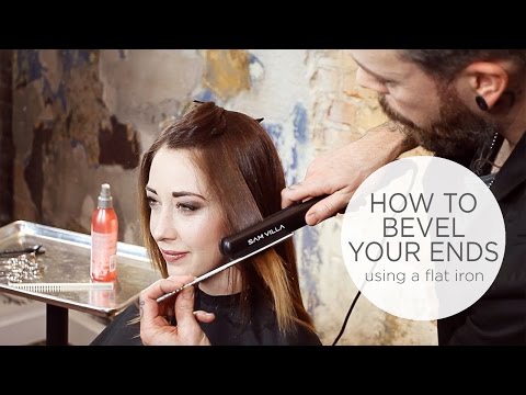How To Bevel Hair With Your Straightening Iron