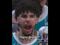 LaMelo after Bronny's foul 😂