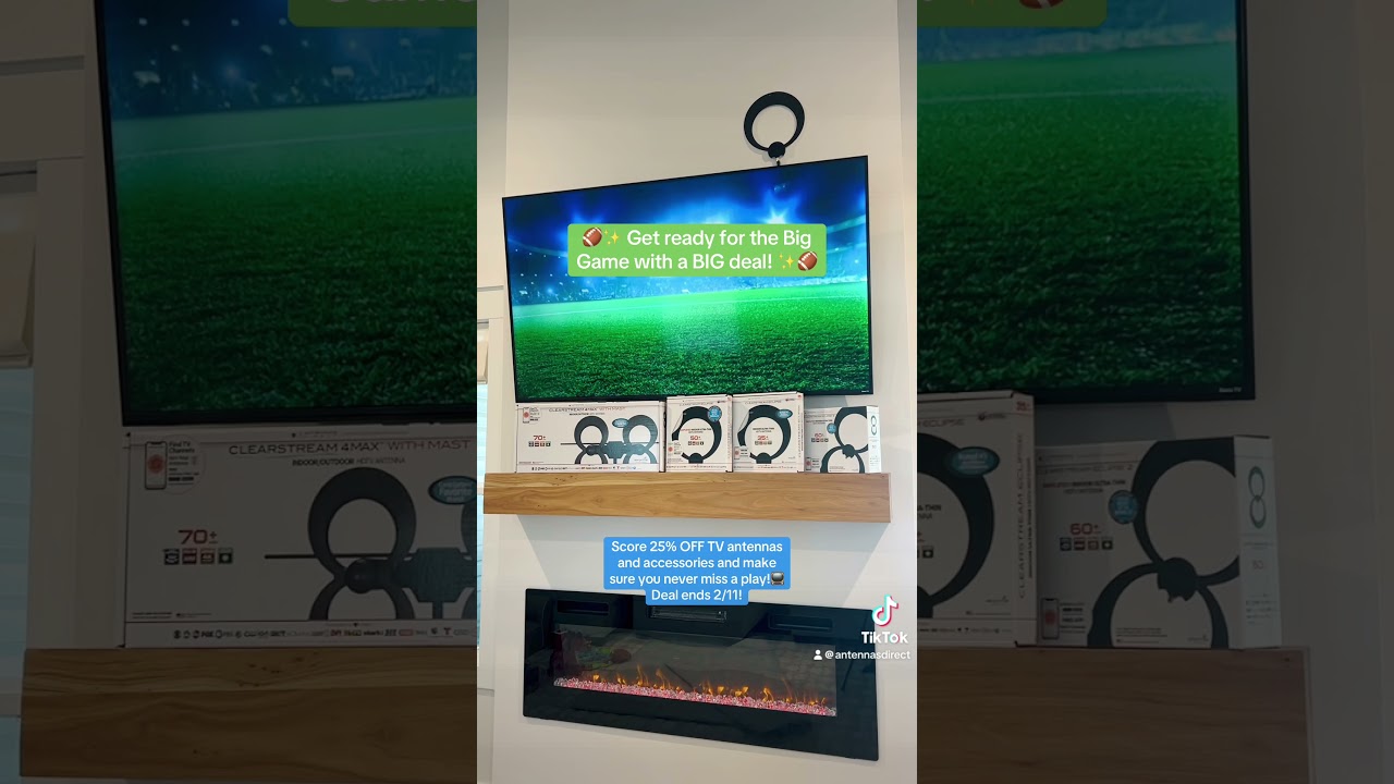 Save 25% on our TV antennas and accessories with our Big Game promo using code LIX2025 until 2/11!