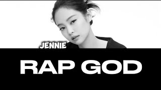 JENNIE (BLACKPINK) - RAP GOD - Lyrics Resimi