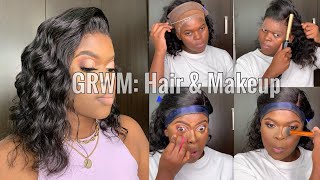 GRWM: Simple cut crease ft Celie hair