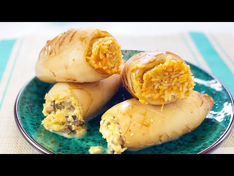 Кальмары фаршированные - две вкусные начинки | Все тонкости приготовления вкусного кальмара