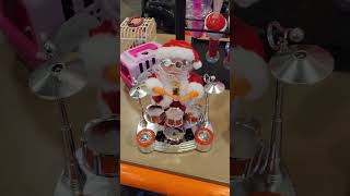 Cute Santa playing drum!! #shorts #christmas