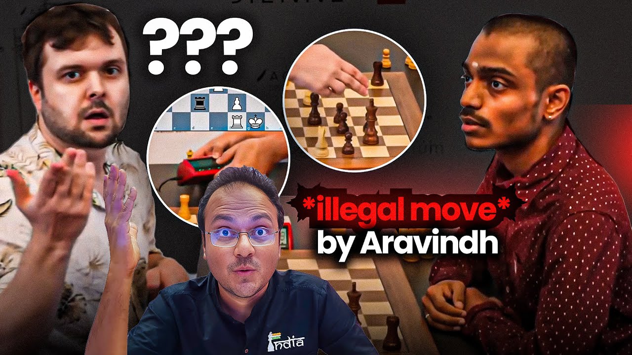 When a super GM makes a shocking illegal move | Aravindh vs Fedoseev | Biel Blitz 2025
