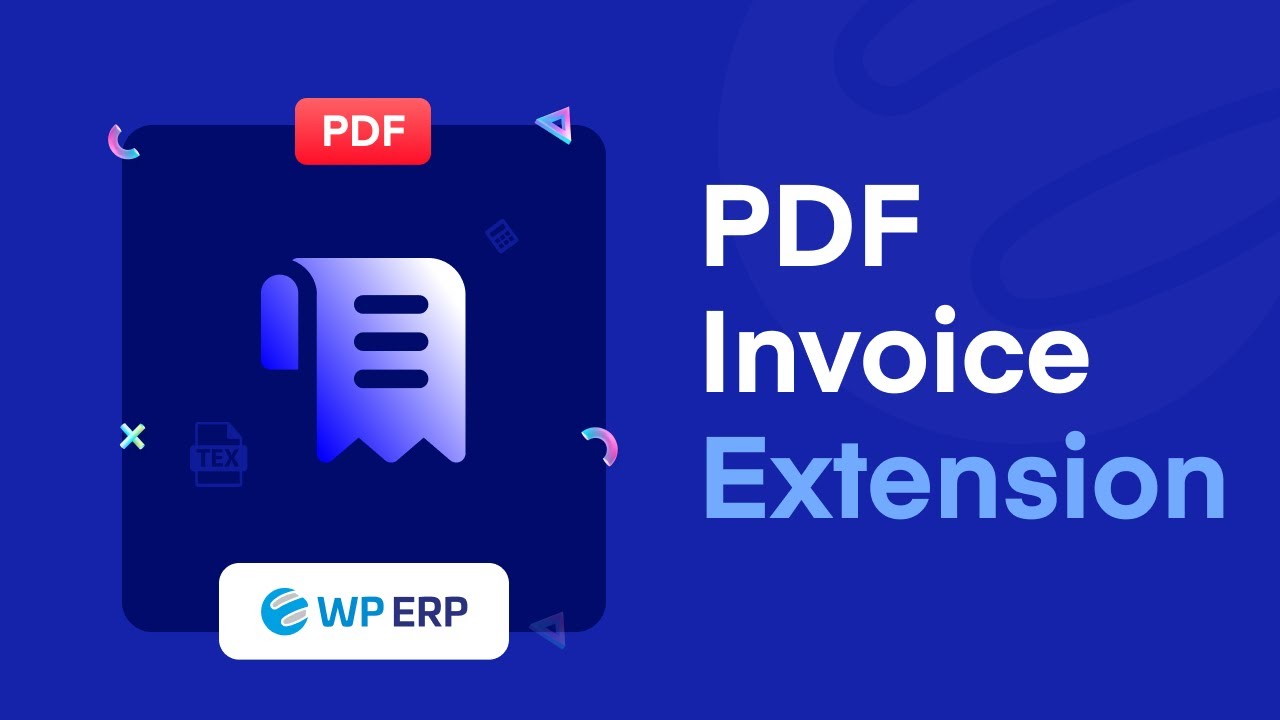 Invoice Extensions Use PDF Invoice Extension For WordPress Accounting - YouTube