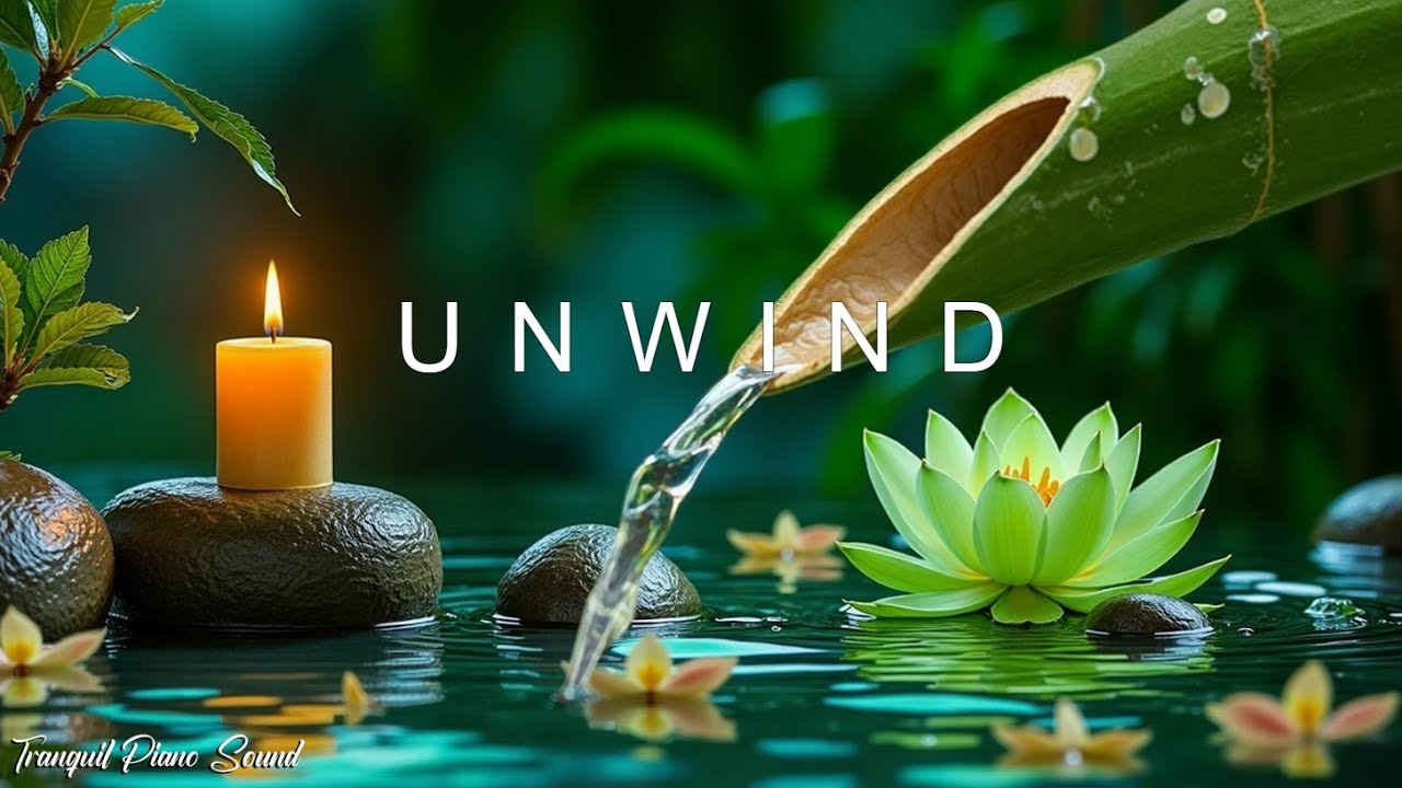 Water Calm Instruments Relaxing Piano Music & Gentle Water Sounds for Deep Sleep & Stress ...