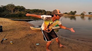 Pescaria Com Linhada De Mão E Acampamento Que Vc Nunca Viu