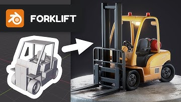 Forklift in Blender 2.90 - 3D Modeling Timelapse