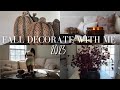 DECORATING FOR FALL 2023 + tour | Cozy, fall decor ideas, neutral, burgundy, modern & more...