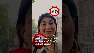 Maximumsnelheid: 20 km/u op fietspad