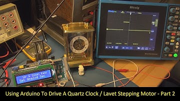Using Arduino To Drive A Quartz Clock / Lavet Stepping Motor - Part 2