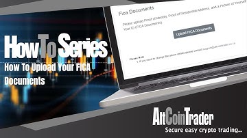How to upload your FICA documents on the AltCoinTrader Exchange to verify your account!