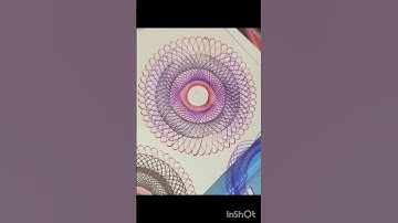 Beautiful spirograph design #easy drowning # yt shorts viral video##