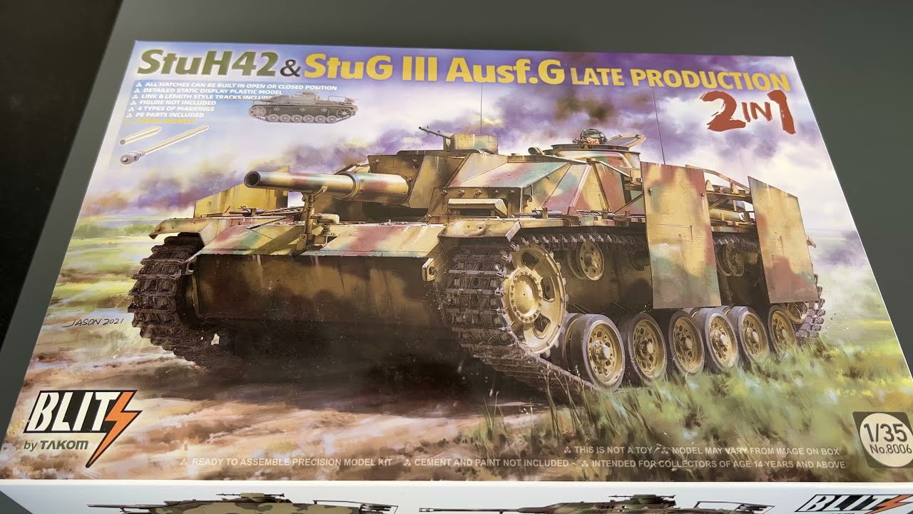 Takom - StuH 42 &amp; StuG III Ausf. G Mid Production 2 In 1 - 1:35